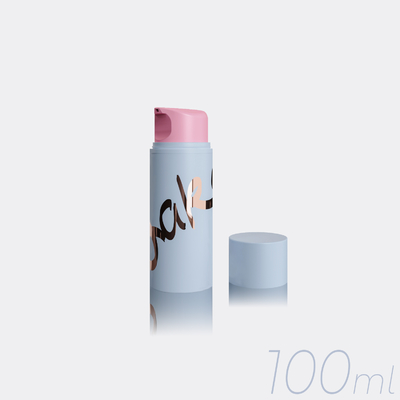 100 ml PP cosmetische luchtloze pompfles met plastic of metalen veer